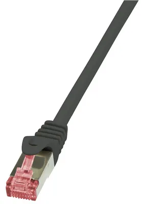 Produktbild von Logilink Patchkabel CAT6 S/FTP AWG27 PIMF 3,00m schw.