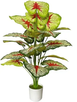 Immagine prodotto di Palma artificiale da 70 cm, rossa, in plastica, decorativa