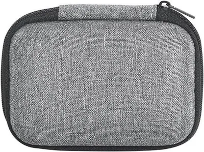Produktbild von Elektronik-Organizer-Tasche - Reise-Größe - USB-Kabels - SD-Karten - Smartphone-Lader - Reißverschluss - Grau