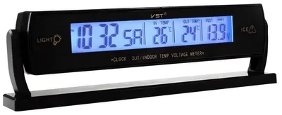 Immagine prodotto di APT AG97B Termometro per auto con orologio e voltmetro 3 in 1