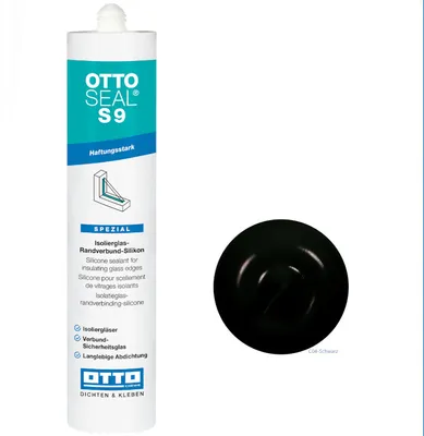 Produktbild von Otto Chemie Ottoseal S9 Isoliergrlas-Randverbund-Silikon Silicon 310ml schwarz