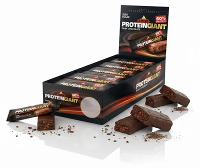 Produktbild von Inko X-Treme Protein Giant Riegel Box 24x65g - Dark Chokolate