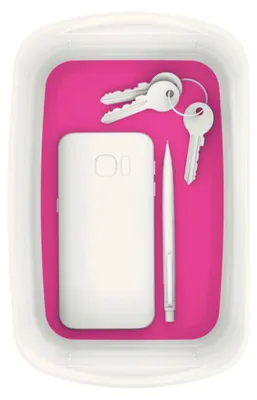 Produktbild von Leitz Aufbewahrungsschale MyBox 52571023 246x98x160mm weiß/pink