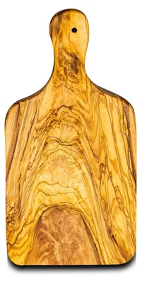 Image de Planche à découper en bois d'olivier – Fabriquée à la main, 26 cm, idéale pour la cuisine et la présentation