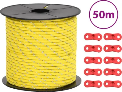 Produktbild von Zeltleine Reflektierend mit Seilspannern 50 m 4 mm