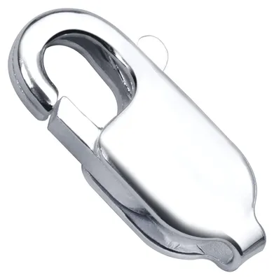 Produktbild von MATERIA Karabiner Verschluss 925 Silber Schmuck Basteln Ersatzteil Zubehör für Armbänder Ketten 10x18x4mm Z13