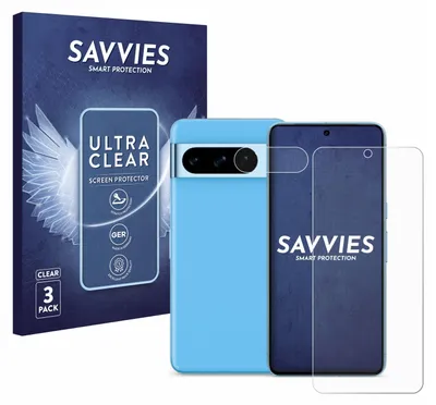 A product shot showing a box of screen protectors and a phone with a screen protector applied.