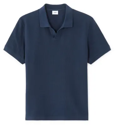 Produktbild von Celio Leuvo Poloshirt XL mit regulärer Passform, offenem Kragen und Rippstrick