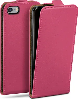 Produktbild von moex® Flip Case kompatibel mit iPhone 6s / iPhone 6 - Hülle mit 360 Grad Schutz, Pink