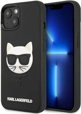 Immagine prodotto di Karl Lagerfeld Klhcp13Sch3Dbk 13 Mini5,4 Czarny/Nero Custodia rigida 3D in gomma Choupette