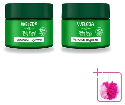 Zdjęcie produktu dla 2 x Weleda Skin Food, krem nawilżający na dzień - pielęgnujący - 40 ml - zestaw ekonomiczny - 2 sztuki