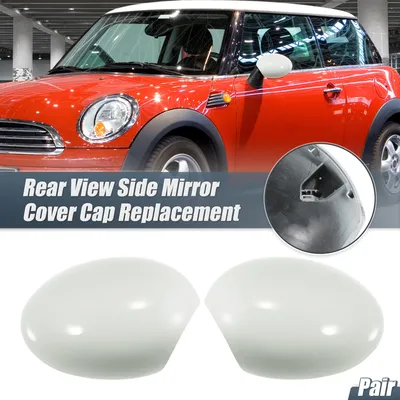 Image de Paire De Couvercles De Rétroviseur De Remplacement Blanc Pour Côté Conducteur Et Passager pour BMW pour Mini Clubman R55 Hatchback Cooper R56 Convertible R57 Trims