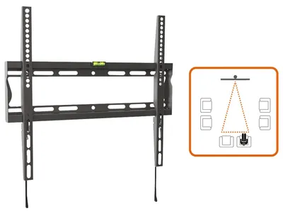 Zdjęcie produktu dla Metronic 451054, 71,1 cm (28"), 100 x 100 mm, 100 x 100 mm, 3 - 12°, Metal, Czarny