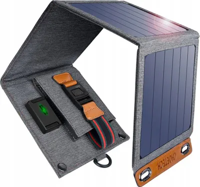 Immagine prodotto di Choetech Sc004 Caricatore solare pieghevole 14W, 1Xusb (grigio)