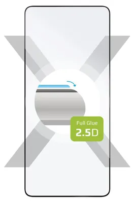 Zdjęcie produktu dla FIXED FIXGFA-1281-BK, Uniwersalne, Xiaomi Redmi Note 13 Pro 5G/POCO X6 5G, Odporny na zadrapania, Odporny na brud, Przezroczysty, 1 szt.