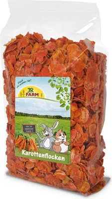 Produktbild von JR Farm Karottenflocken, Flocken, 150 g, Zwergkaninchen, Tasche