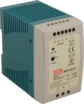 Image de MDR Alimentation pour rail DIN 100W 4.0A 85-264V AC - 120-370V DC / 24V DC