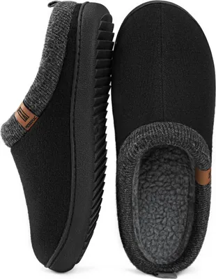 Immagine prodotto di MERRIMAC Pantofole da uomo calde e comode antiscivolo Nero 45-46 EU