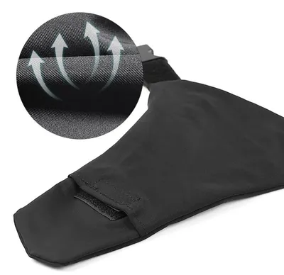 Immagine prodotto di INF Copertura sacca stomiale poliestere nera 106.5x22.5cm cinturino vita