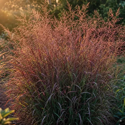 Produktbild von Stauden Gänge 1 x Panicum virgatum 'Squaw' im 1 Liter Topf - Feuerrote Rutenhirse - Ziergras mit leuchtendem Farbenspiel - Winterhart - Mehrjährig