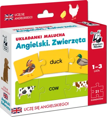Obrázek produktu pro Układanki malucha Angielski Zwierzęta