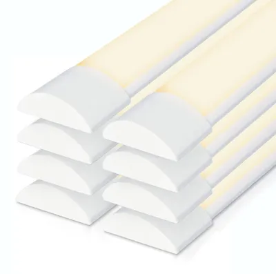 Image de HOFTRONIC - Lot de 8 réglettes LED 120 cm 40W 3000K Blanc chaud IP20