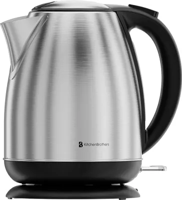 Produktbild von KitchenBrothers Wasserkocher - Elektrisch - 1,7L - Mit Kalkfilter - Edelstahl