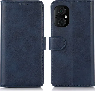 Produktbild von Mobigear Wallet  POCO M5 Hülle Klapphülle Geldbörse - Blau