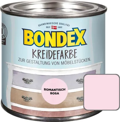 Produktbild von Bondex Kreidefarbe 500 ml romantisch rosa
