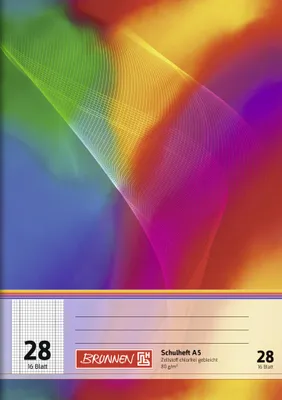 Produktbild von BRUNNEN Schulheft A5 Lineatur 28 16 Blatt 104592802