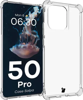 Produktbild von Elastyczne etui Bizon Case Salpa do Motorola Edge 50 Pro, przezroczyste