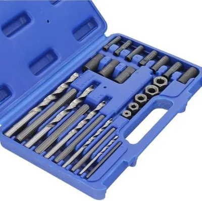 Produktbild von GEPCO Gewindeausdreh-Satz 25-tlg. Schraubenausdreher-Satz SET mit HSS-Bohrer!!