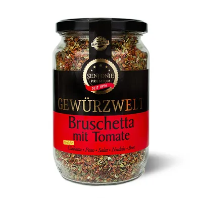 Produktbild von Senfonie Premium Bruschetta mit Tomate, 250g Glas