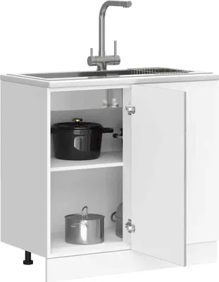 Produktbild von Hochwertig Küchenunterschrank Porto Grau Sonoma Holzwerkstoff 854304