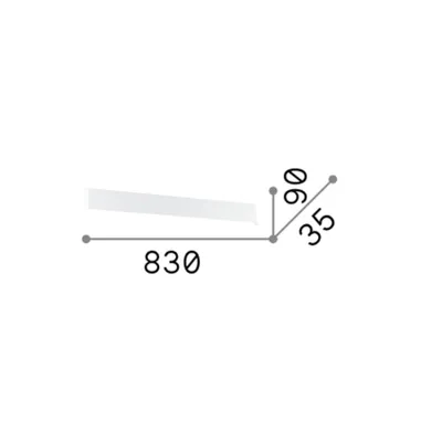 Imagen del producto de DELTA AP D083, 3000K, Aplique de pared, Ideal Lux