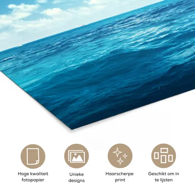 Produktbild von MuchoWow® Poster Meer - Himmel - Sonne 120x80 cm - Bilder