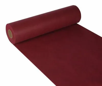Produktbild von Papstar Tischläufer, stoffähnlich, Vlies "soft selection" 24 m x 40 cm bordeaux auf Rolle, 4 Rollen