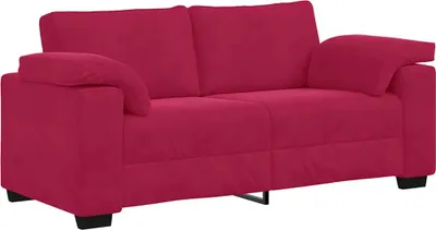 Immagine prodotto di vidaXL Divano a due posti rosso vino 180x77x82 cm Velluto