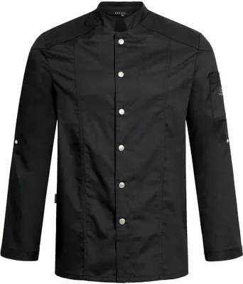 Produktbild von Greiff GASTRO MODA Cuisine Herren Kochjacke Bikerstyle Schwarz L