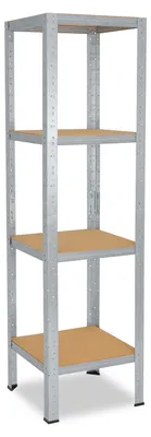 Image de shelfplaza HOME 140x50x50 cm Étagère charges lourde en galvanisé avec 4 étagères et une capacité de charge de 175 kg par étagère