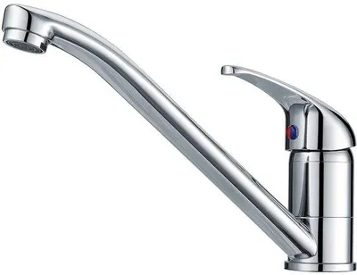 Image de Robinet de lavabo à haute pression, pivotant à 360°, chromé, 2 raccords