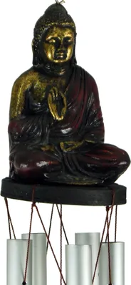 Produktbild von Klangspiel mit Buddha - Rot, 49*9*9 cm, Windspiele & Klangspiele