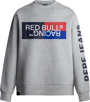 Produktbild von Red Bull Racing Colour Block Graphic Crew Sweatshirt Grau L Mann Grau L