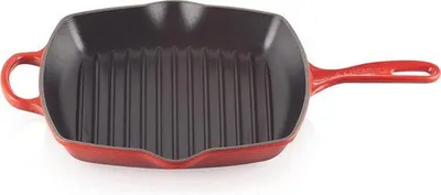 Obrázek produktu pro Litinová grilovací pánev 26 cm, červená