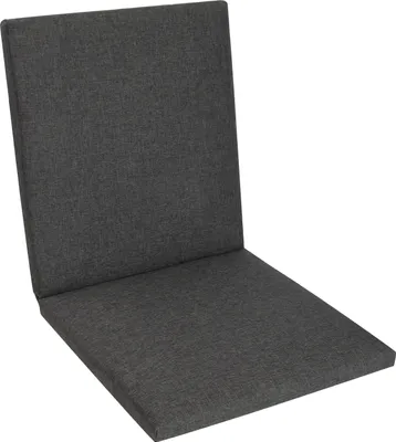 Produktbild von Herlag Sunny Niedriglehner-Auflage 103x50x4 cm – wetterfest, wasserfest & UV-beständig – waschbarer Bezug mit Reißverschluss – Anthrazit