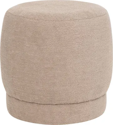 Zdjęcie produktu dla Pufa tapicerowana okrągła AMEA bouclé, Ø 39 cm
