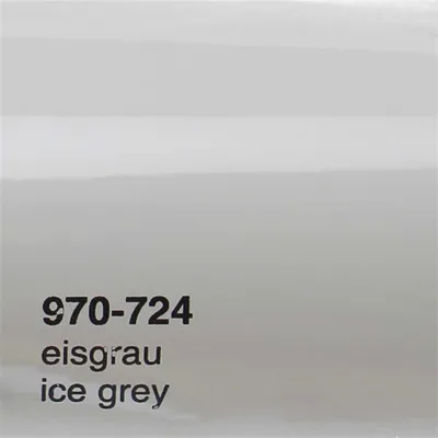 Produktbild von (25€/m²) Oracal 970RA Autofolie 724 Eisgrau Glanz Folie 152 cm Breite Laufmeterware gegossene Auto Folie selbstklebend