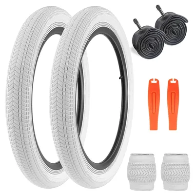Productafbeelding van Set van 2 opvouwbare fietsbanden en binnenbanden, 20 inch