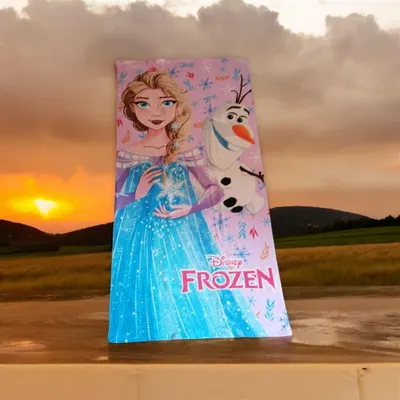 Produktbild von Disney Frozen Elsa & Olaf Mikrofaser Strandtuch