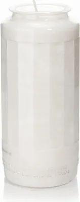 Produktbild von INNA-GLAS Grabkerze JALARIN, weiß, 15cm, Ø6,5cm, 168h - Grablicht